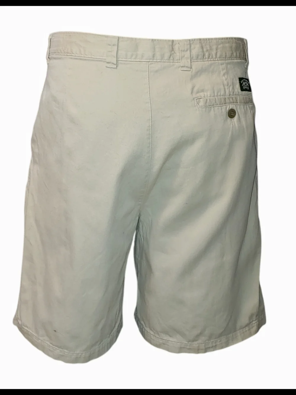 Classic Britania Pleated Chino Shorts - Cream - Picture 2 of 4